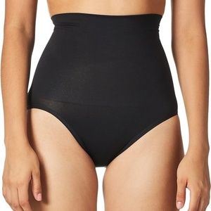Maidenform 12553 Firm Control Shapewear Slim-Waisters High Waist Brief 2XL Black